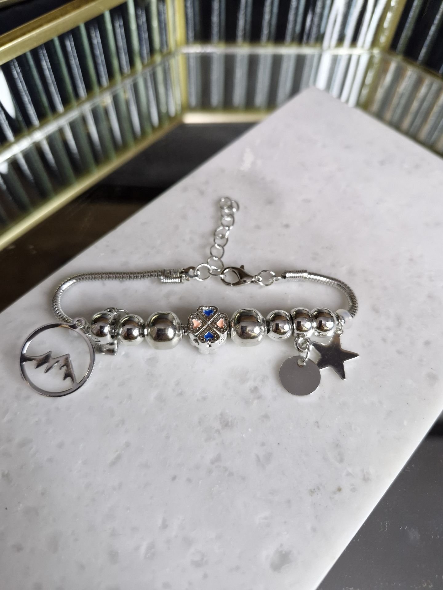 Pirinç Kaplama Charm Bileklik